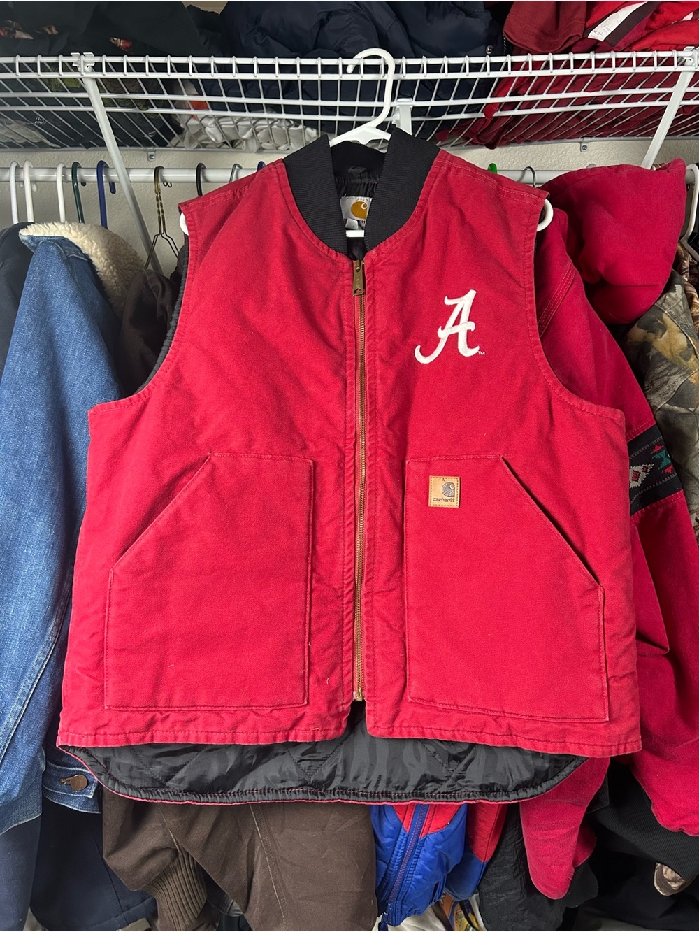Rare Alabama Carhartt Red Vest